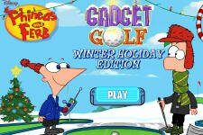игра Зимний Гольф Фитнес и Ферб